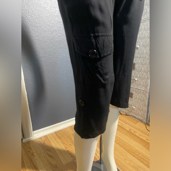 Urban behavior strapless jumpsuit capris black size medium pockets romper casual - Picture 6 of 11